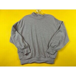 Lush Turtleneck Sweater Beige Knitted Womens S Pullover Long Sleeve T15624C NWT